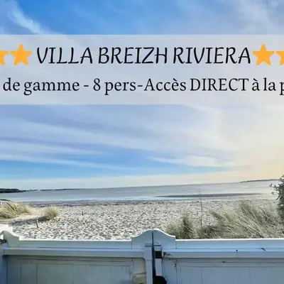 Villa Breizh - Front de mer - Accès plage - 8 personnes