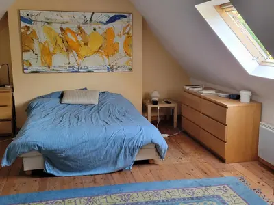 Un ou plusieurs lits dans un hébergement de l'établissement Ancienne ferme bord de mer