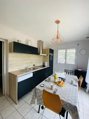Cuisine ou kitchenette dans l'établissement Ty Névez