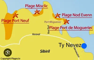 Plan de l'établissement Ty Névez