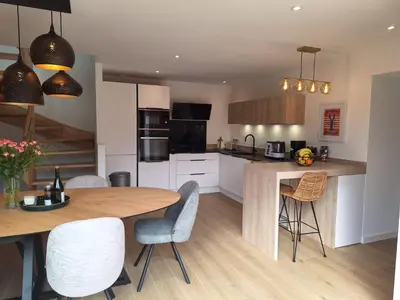 Cuisine ou kitchenette dans l'établissement Les Pierres 2 Loc Amand