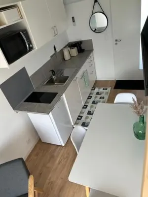 Cuisine ou kitchenette dans l'établissement Ker-Ysa Finistère