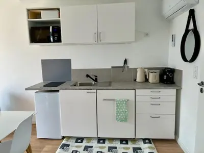 Cuisine ou kitchenette dans l'établissement Ker-Ysa Finistère