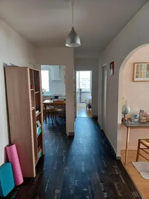 Coin salon dans l'établissement Spacious apartment bellevue