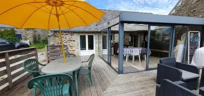 Terrasse ou espace extérieur de l'établissement Ty Kichen Mor - campagne - wifi