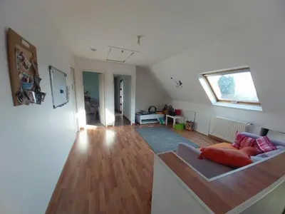 Un ou plusieurs lits dans un hébergement de l'établissement Maison très agréable