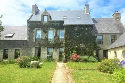 Jardin de l'établissement La Balise-Appart dans un manoir-Vue mer et jardin