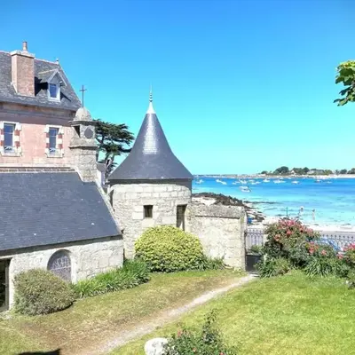 La Balise-Appart dans un manoir-Vue mer et jardin