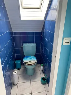 Salle de bains dans l'établissement L'Azur, T2 proche plage de Morgat