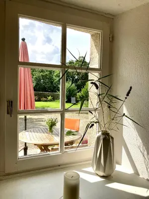 Jardin de l'établissement Benniel bras maison de vacances à 5 minutes des plages