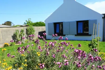 Jardin de l'établissement charmante maison avec jardin clos sur les dunes de Sainte Marguerite avec SPA en option