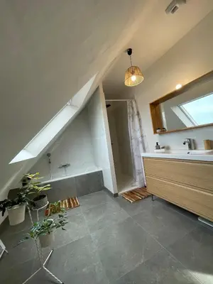 Cuisine ou kitchenette dans l'établissement Le Gite d'Almaju 3 étoiles, 3 chambres, 6 couchages