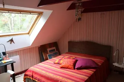 Un ou plusieurs lits dans un hébergement de l'établissement Kermenhir, a charming 18th century Breton farmhouse