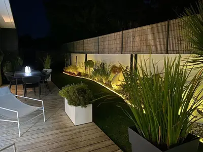 Jardin de l'établissement Belle maison spacieuse et jardin paysager, Gouesnac'h