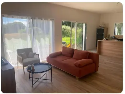 Coin salon dans l'établissement Maison paisible