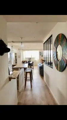 Cuisine ou kitchenette dans l'établissement Loctudy, les pieds dans l'eau