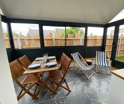 Balcon ou terrasse dans l'établissement L'Echappée Bleue
