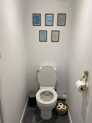 Salle de bains dans l'établissement L'Echappée Bleue