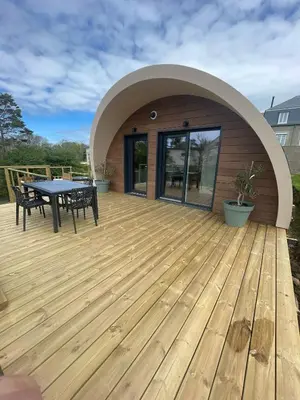 Balcon ou terrasse dans l'établissement Ecolodge