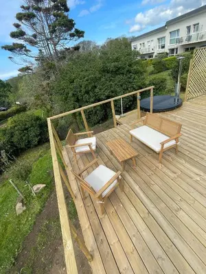 Balcon ou terrasse dans l'établissement Ecolodge