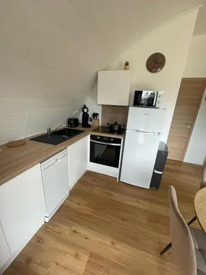Cuisine ou kitchenette dans l'établissement Ecolodge