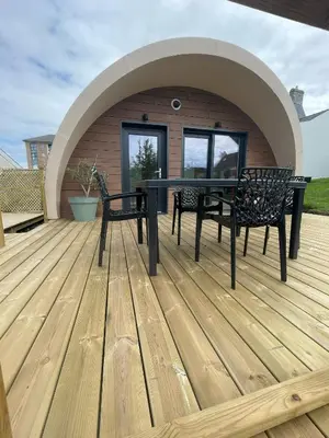 Balcon ou terrasse dans l'établissement Ecolodge