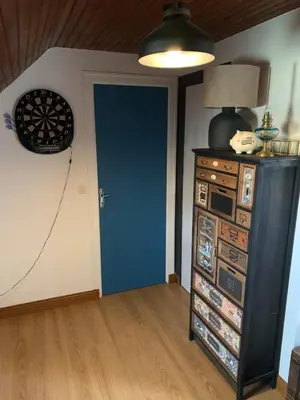 Cuisine ou kitchenette dans l'établissement Gîte Ty Mamm Gozh