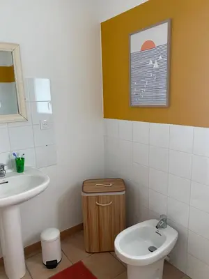 Salle de bains dans l'établissement Kistillig