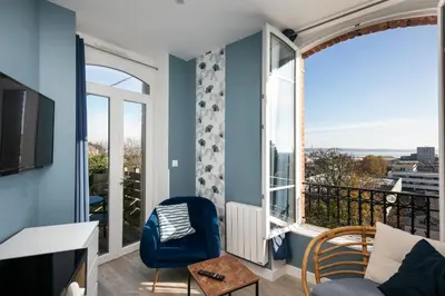 Balcon ou terrasse dans l'établissement Le Moulin Blan
