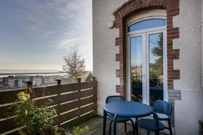 Balcon ou terrasse dans l'établissement Le Moulin Blan
