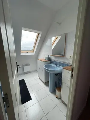 Salle de bains dans l'établissement Ker Hent Armor