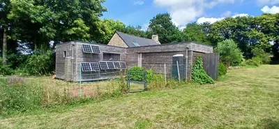 Jardin de l'établissement Chambre paisible avec jardin à la campagne en Finistère sud