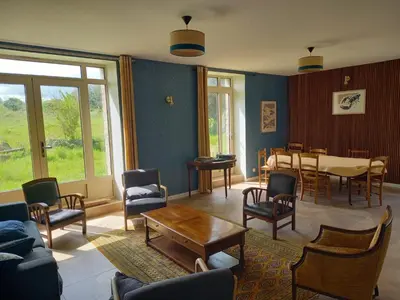 Coin salon dans l'établissement Grande maison ti Hir Kerispern