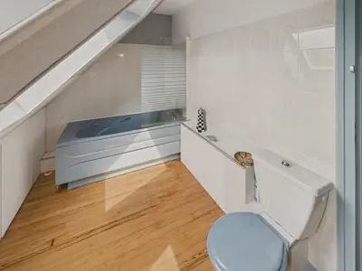 Un ou plusieurs lits dans un hébergement de l'établissement Maison à 30m de la plage - Grand Jardin - pour 6