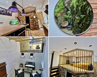 Plan de l'établissement Studio Chic avec Terrasse Privée et Vue Falaise