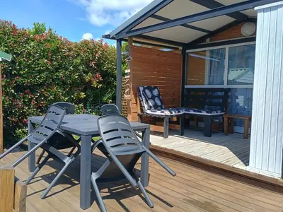 Terrasse ou espace extérieur de l'établissement CHALET Les ALGUES