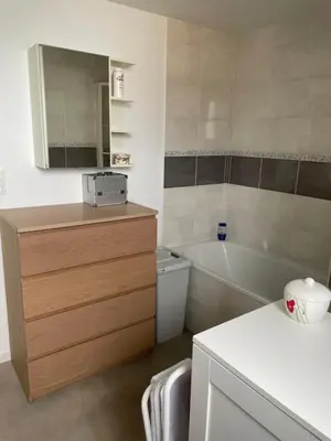 Salle de bains dans l'établissement Maison avec spa