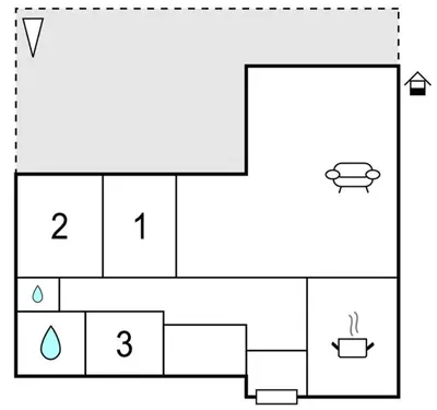 Plan de l'établissement Gorgeous Apartment In Concarneau