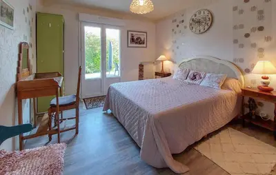 Un ou plusieurs lits dans un hébergement de l'établissement Gorgeous Apartment In Concarneau