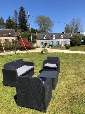 Jardin de l'établissement Gites de la Foret du Huelgoat