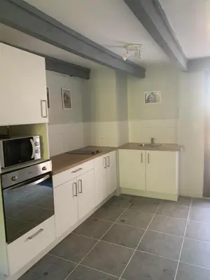 Cuisine ou kitchenette dans l'établissement Gites de la Foret du Huelgoat