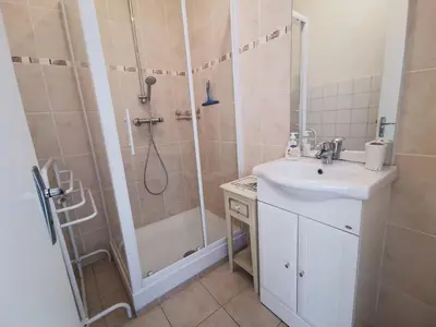 Salle de bains dans l'établissement Chez Anna