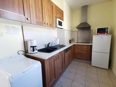 Cuisine ou kitchenette dans l'établissement Chez Anna