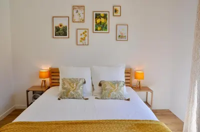 Un ou plusieurs lits dans un hébergement de l'établissement Villa Au Rythme Des Marées