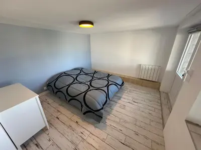 Un ou plusieurs lits dans un hébergement de l'établissement Maison spacieuse Morgat Vue mer imprenable 5 chambres, terrasse XXL