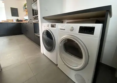 Cuisine ou kitchenette dans l'établissement Les Maisons Côté Ouest