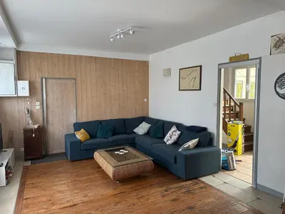 Coin salon dans l'établissement Maison familiale à Morgat, jardin clos, à 2 minutes de la plage