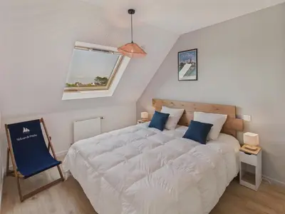 Un ou plusieurs lits dans un hébergement de l'établissement Maison neuve à 600m de la plage pour 8