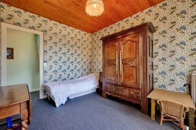 Un ou plusieurs lits dans un hébergement de l'établissement Grande maison face à l'océan avec jardin pour 12