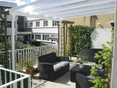 Balcon ou terrasse dans l'établissement Appartement La Loob Gites de Daumesnil étage
